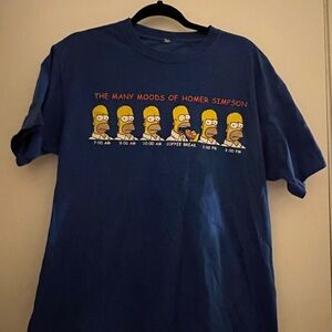 Blue Simpsons Evolution Short Sleeve Tee